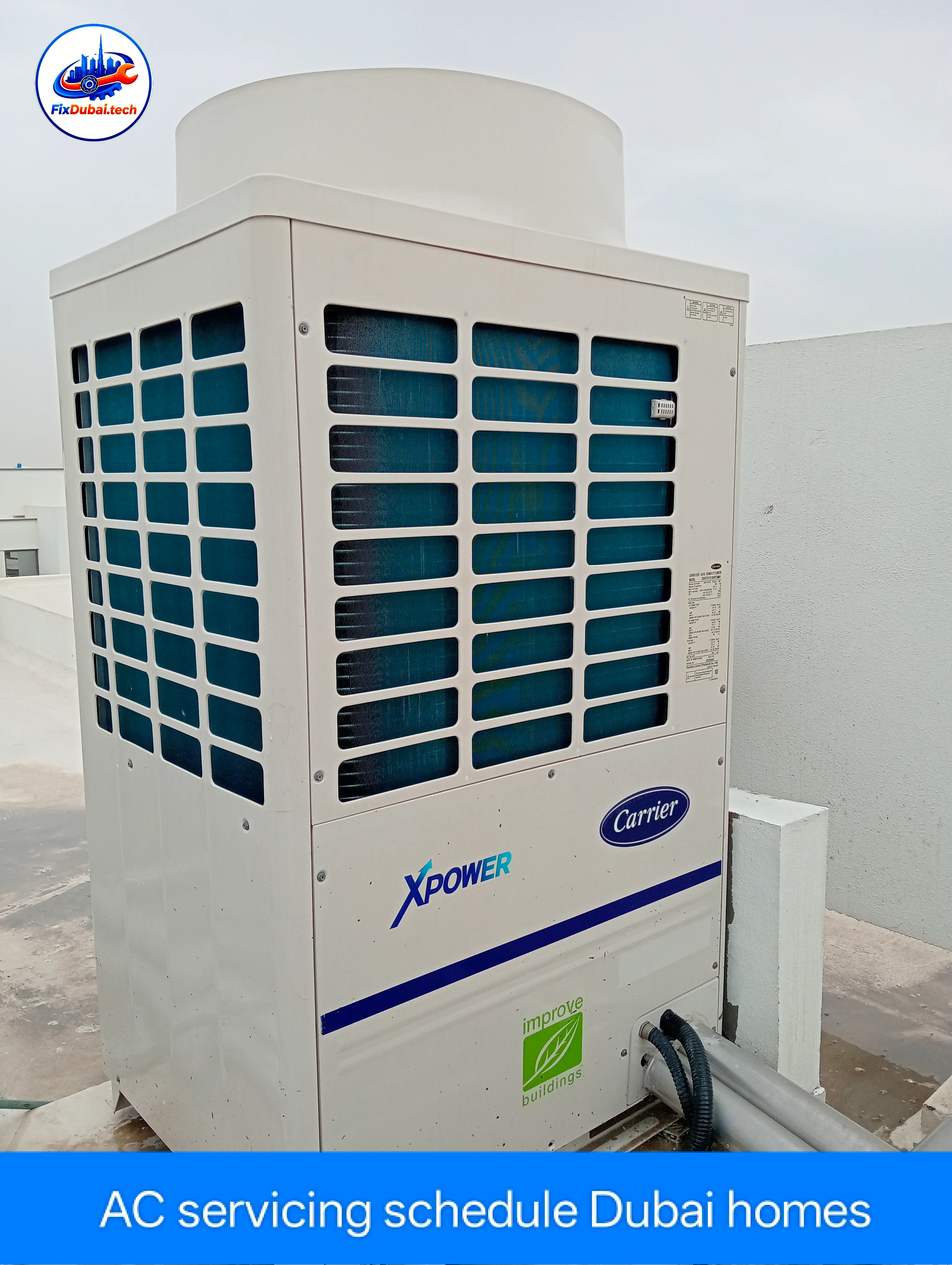 AC servicing schedule Dubai homes